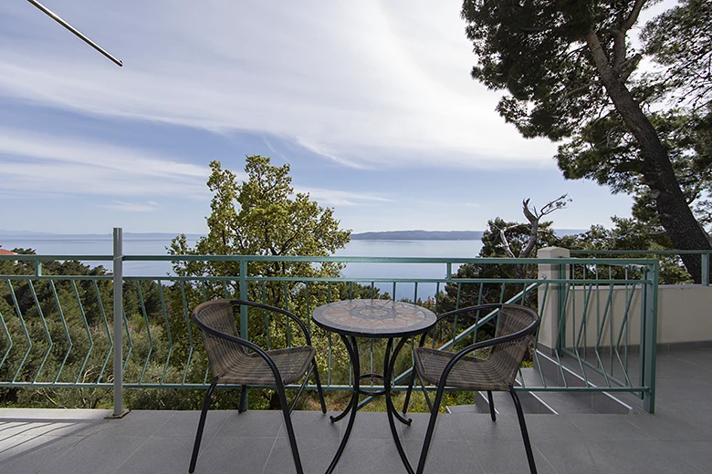 Apartments Petar, Brela - balcony with seaview