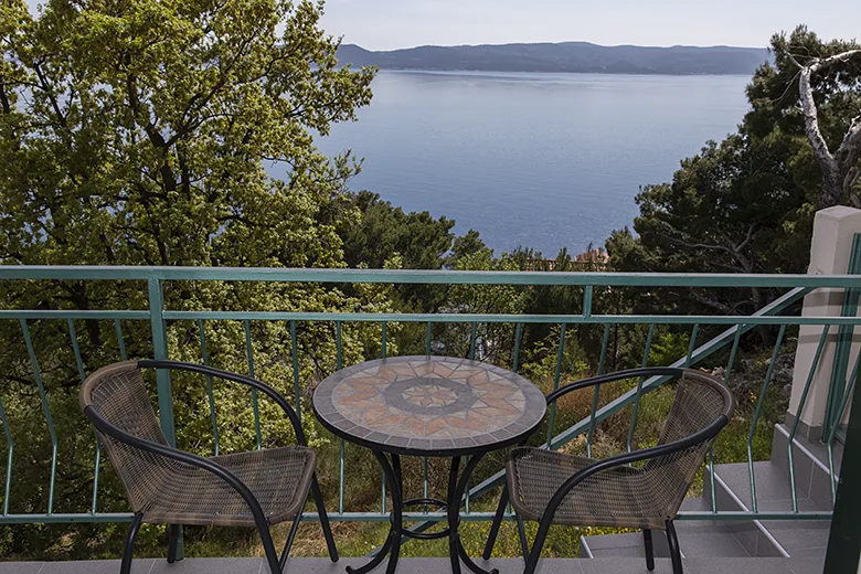 Apartments Petar, Brela - balcony with seaview