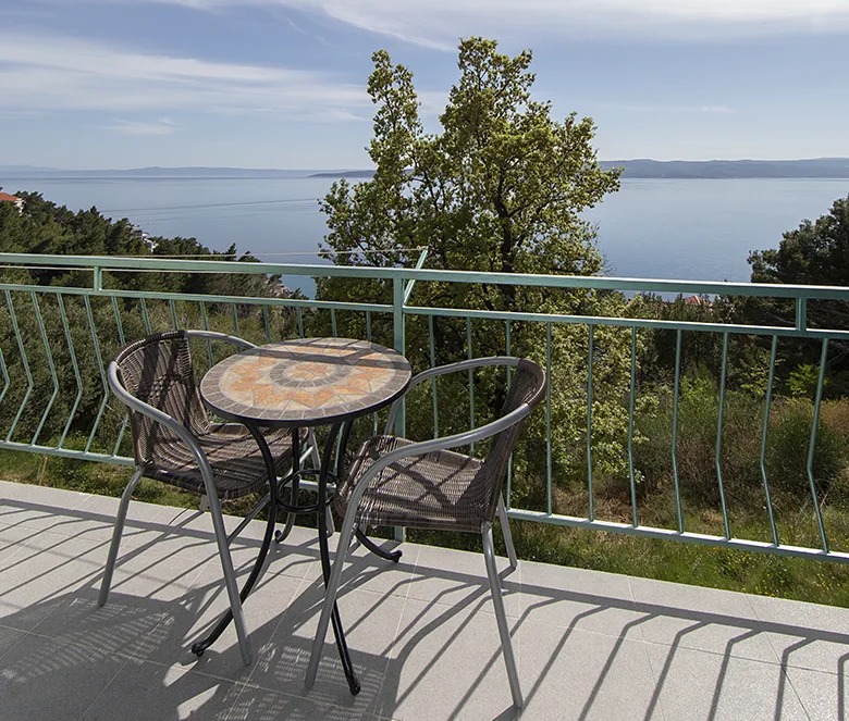 Apartments Petar, Brela - balcony with sea view