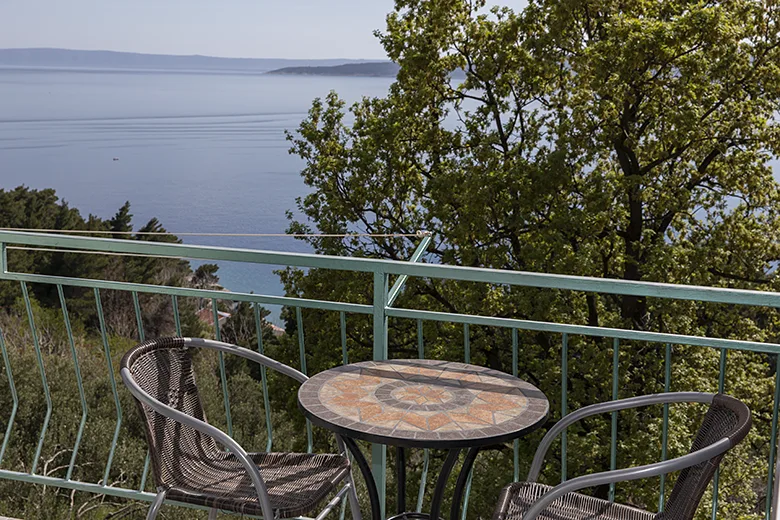 Apartments Petar, Brela - balcony with sea view