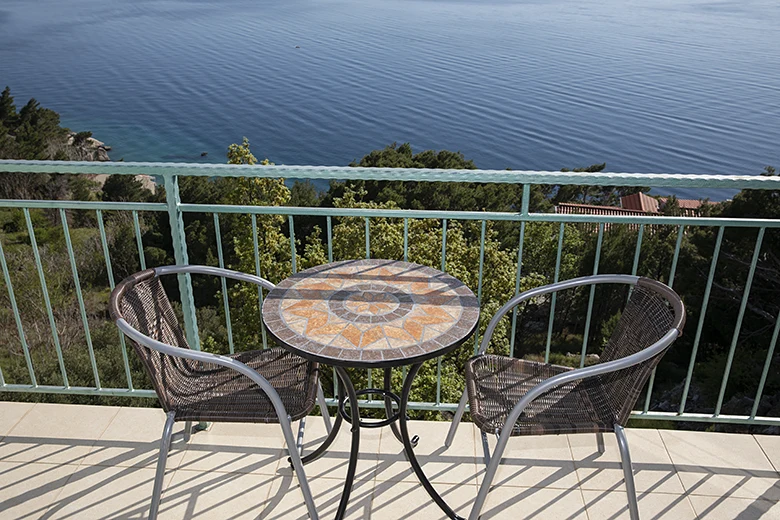 Apartments Petar, Brela - balcony with seaview