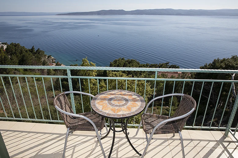 Apartments Petar, Brela - balcony with seaview