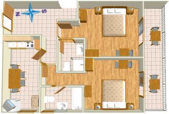 apartments Podrae, Brela - Neven & Dubravko Šoši, plan