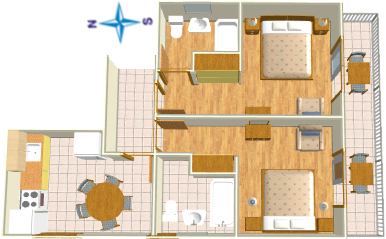 apartments Podrae, Brela - Neven & Dubravko Šoši, plan