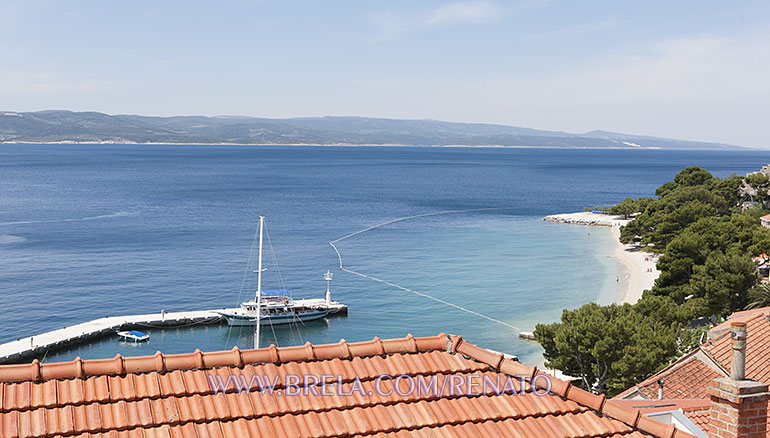 sea view from apartment's window