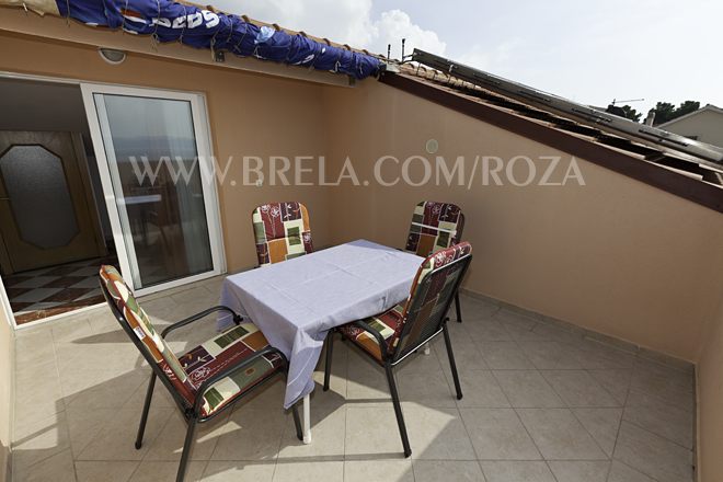 large terrace with nice panoramic seaview and Brela