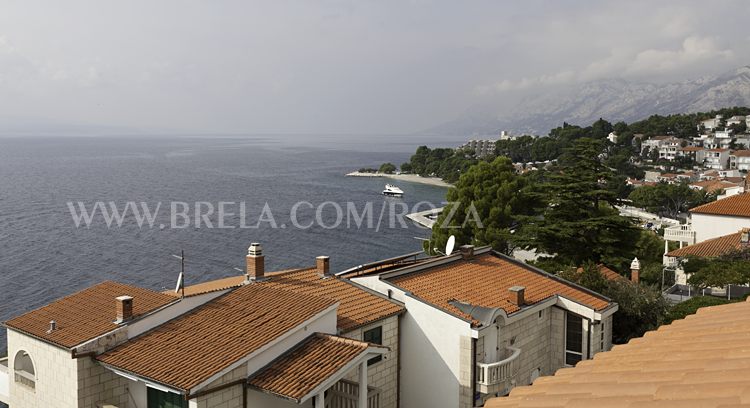 view on Brela from apartment's terrace