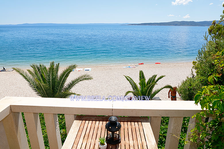 apartments Sea view, Brela - balcony with sea view