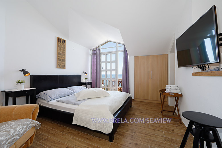 apartments Sea view, Brela - bedroom