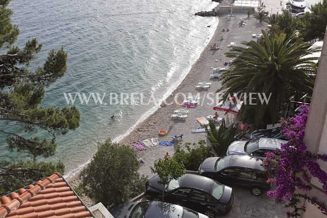 sea and beach view from balcony