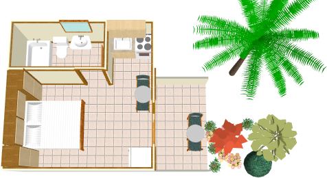 apartments Jure Šošić, Brela - plan