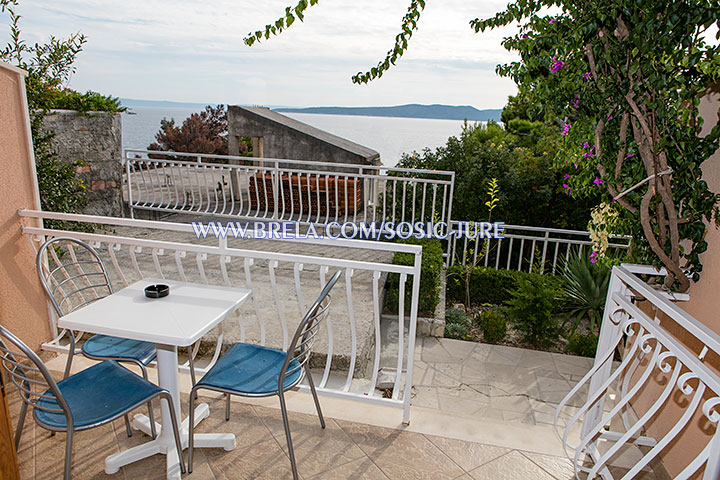 apartments Jure Šoši, Brela - sea view from balcony