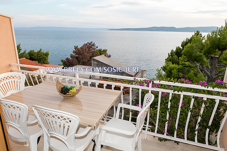 apartments Jure Šošić, Brela - balcony with sea view