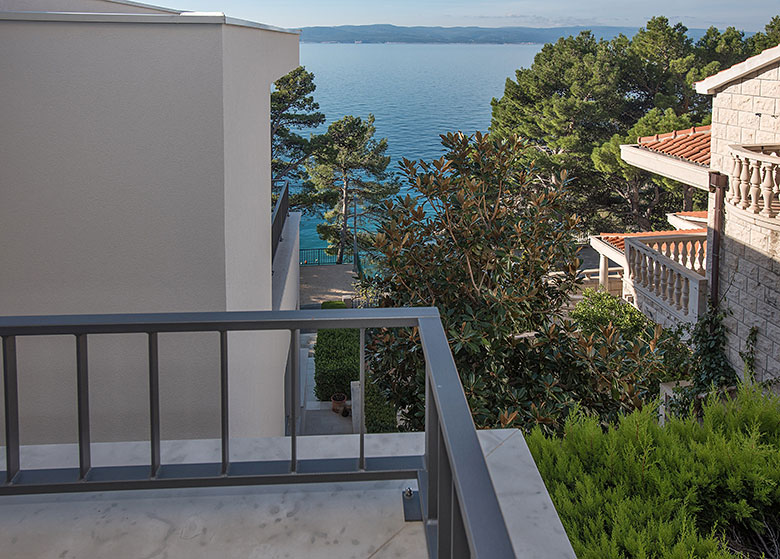 Vila Dalmatia, Brela - balcony with sea view