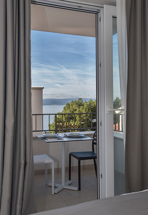 Vila Dalmatia, Brela - balcony with sea view