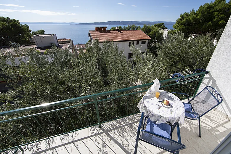 Apartments Stipan, Brela - balcony with seaview