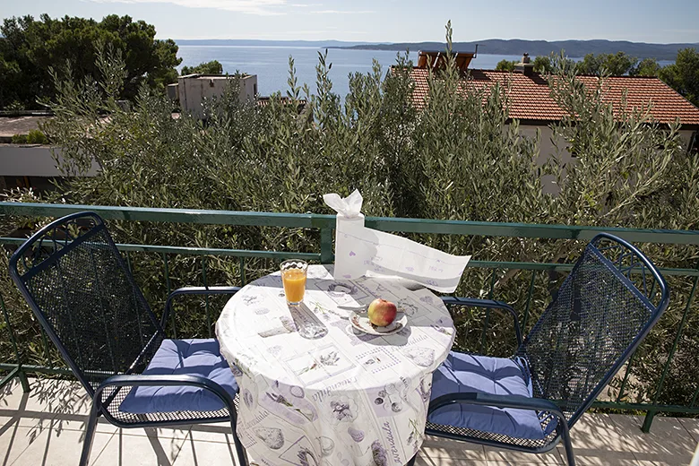 Apartments Stipan, Brela - balcony with seaview