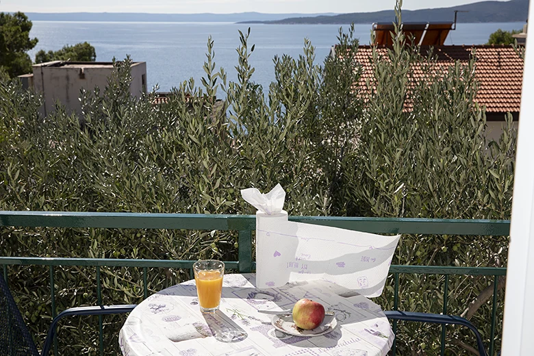 Apartments Stipan, Brela - balcony with seaview