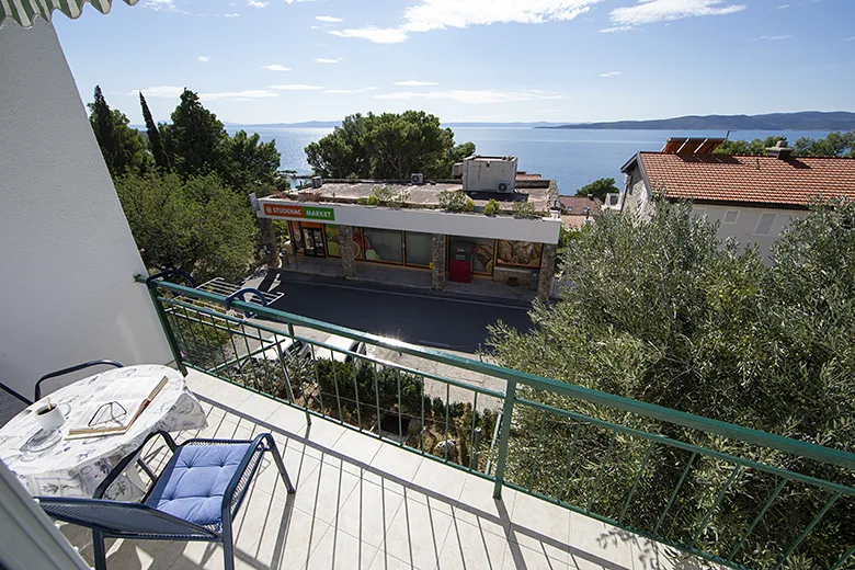 Apartments Stipan, Brela - balcony with seaview