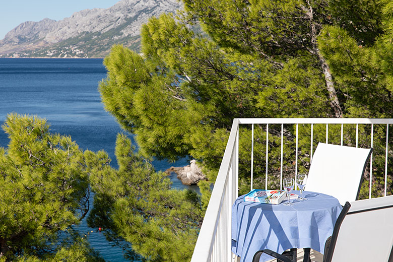 Apartments Villa Sunset, Brela - balcony with seaview