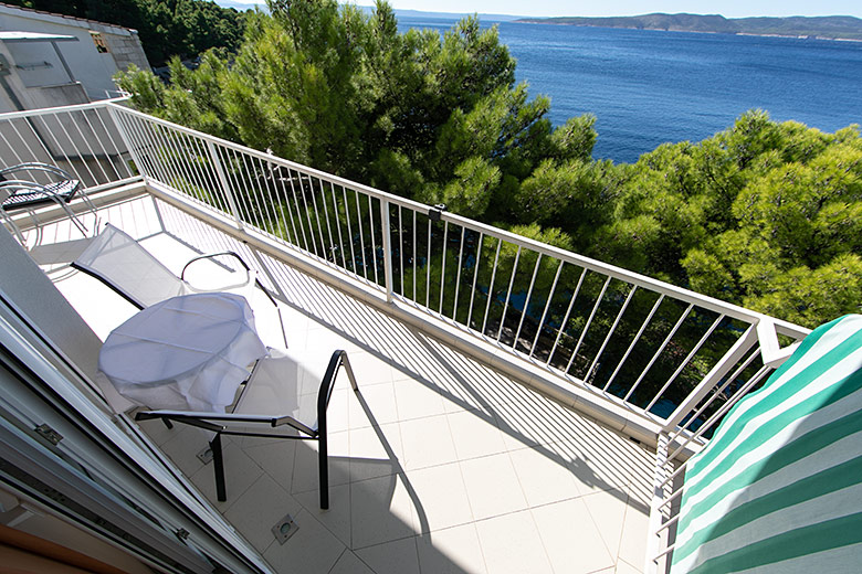 Apartments Villa Sunset, Brela - balcony with sea view