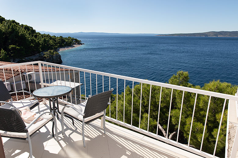 Apartments Villa Sunset, Brela - balcony with sea view