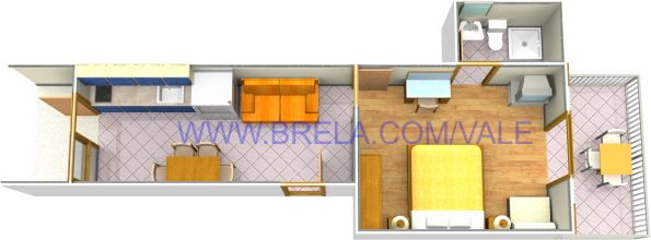 Apartments Vale, Brela - plan