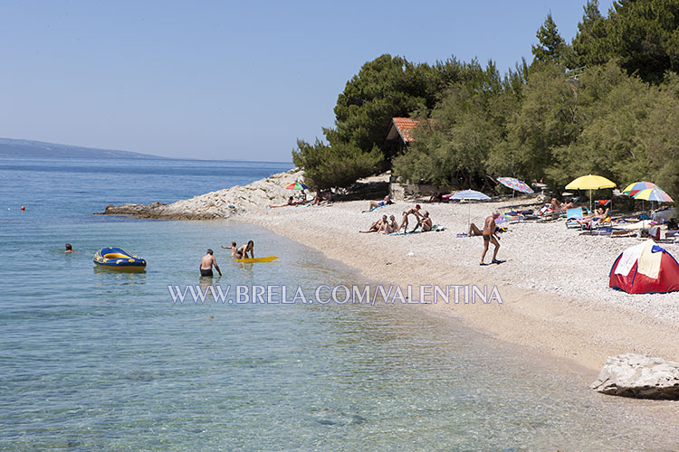 Brela Jardula beach at summer