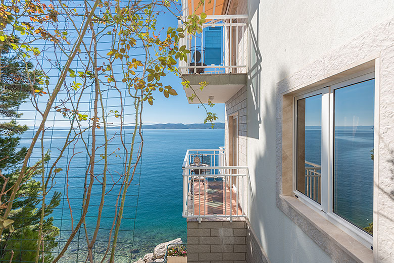 apartments Vanja, Brela - balcony with seaview