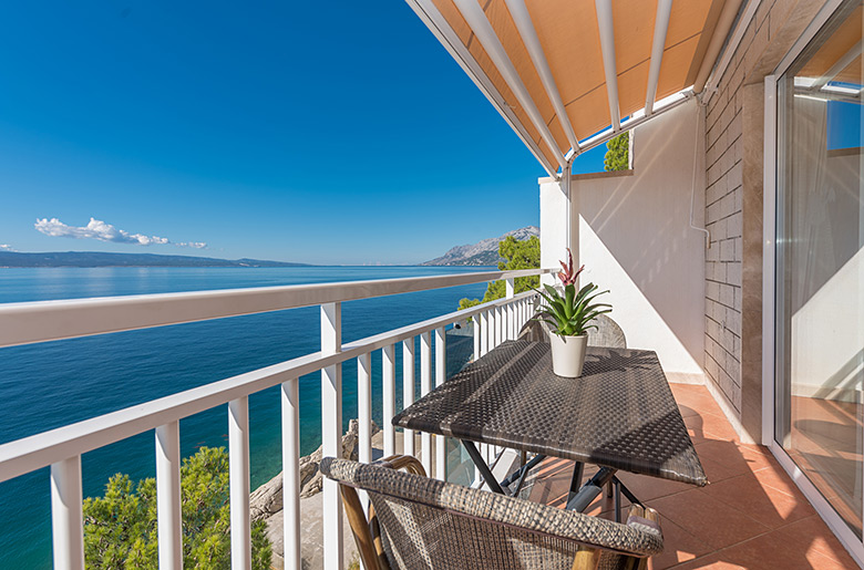 apartments Vanja, Brela - balcony with seaview