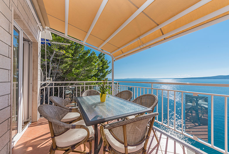 apartments Vanja, Brela - balcony with seaview