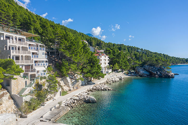 apartments Vanja, Brela - aerial view