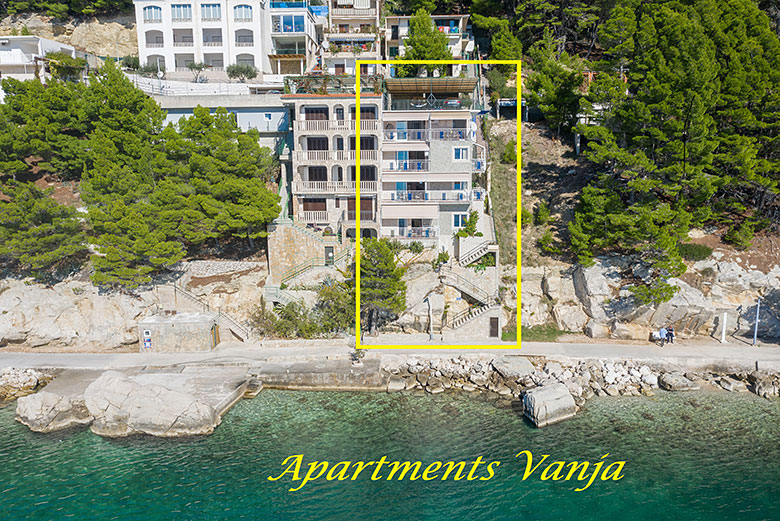 apartments Vanja, Brela - position