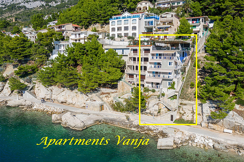 apartments Vanja, Brela - position