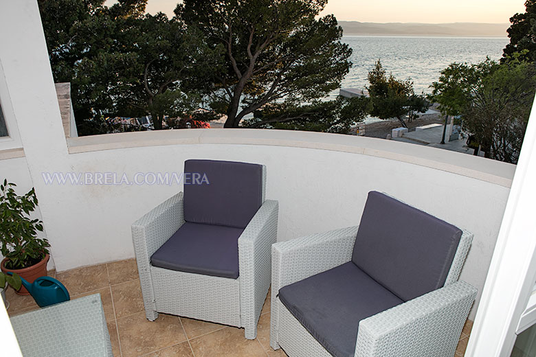 apartments Vera, Brela - balcony with sea view