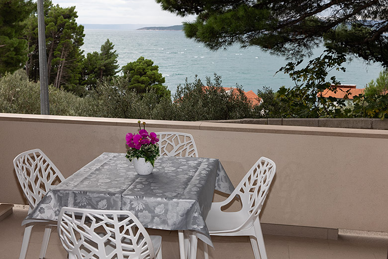 Apartments Vice, Brela - balcony with seaview