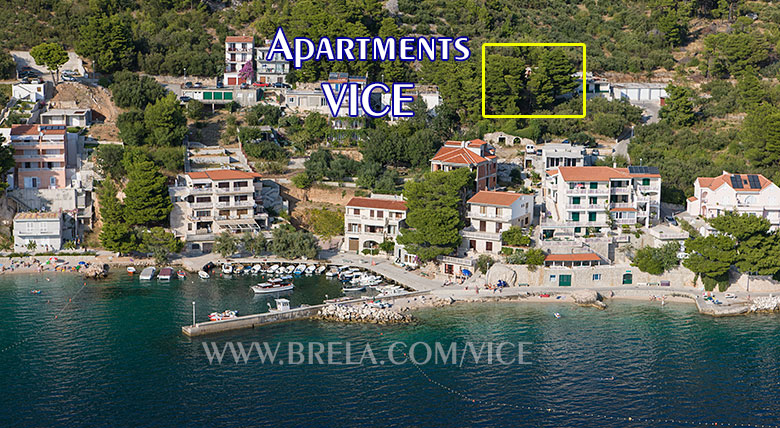 Position - Appartements Vice, Brela Stomarica