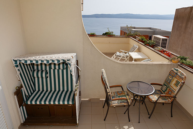 Vila Antonio, Brela - balcony with sea view