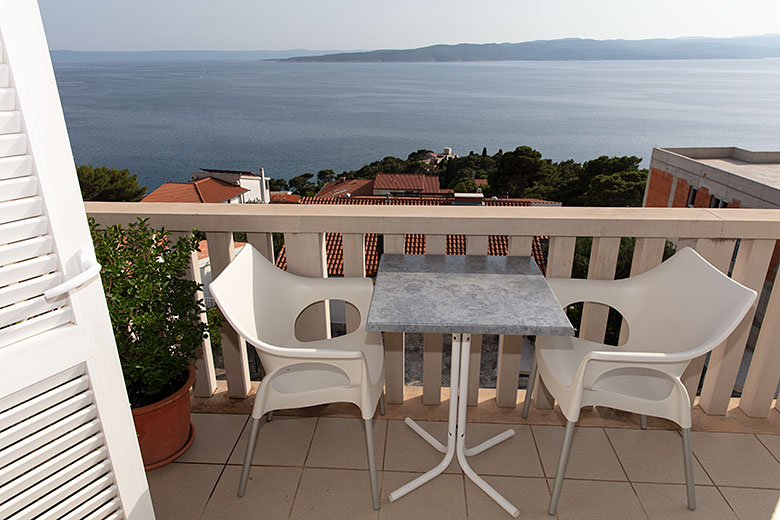 Vila Antonio, Brela - balcony with panoramic sea view