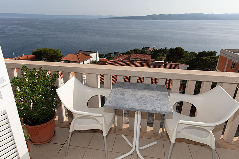 Vila Antonio, Brela - balcony with panoramic sea view