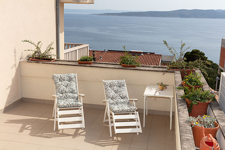 Vila Antonio, Brela - balcony with panoramic sea view