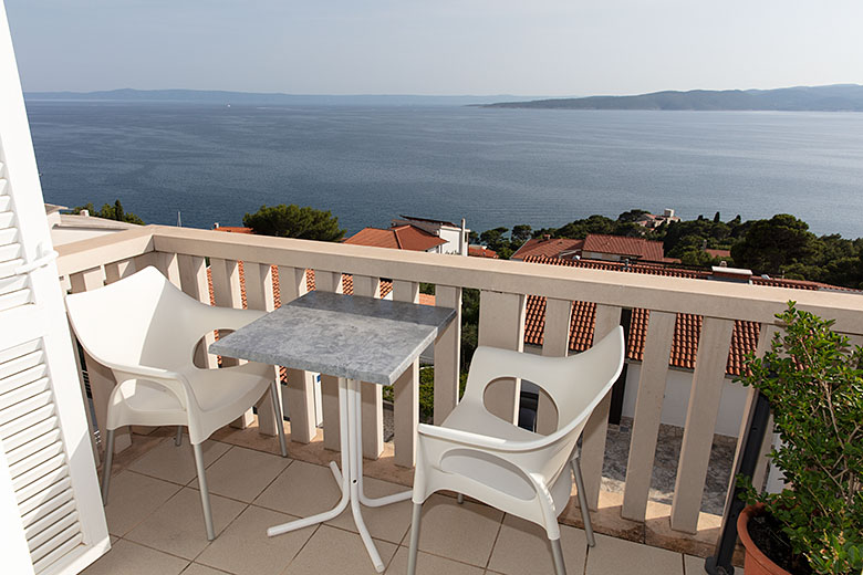 Vila Antonio, Brela - balcony with panoramic sea view